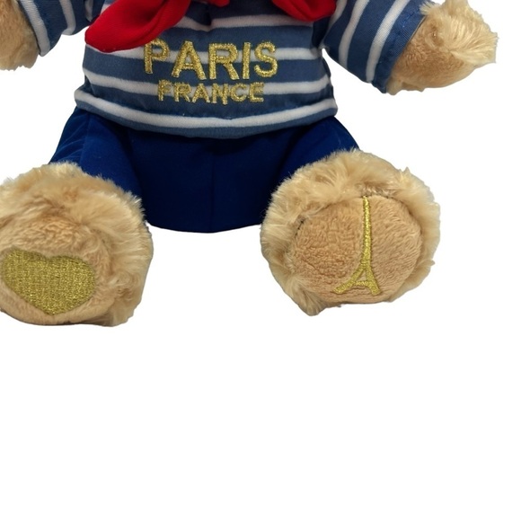 Paris France Bear Keel Toys Augustin Hat Scarf New Tags - Picture 5 of 11